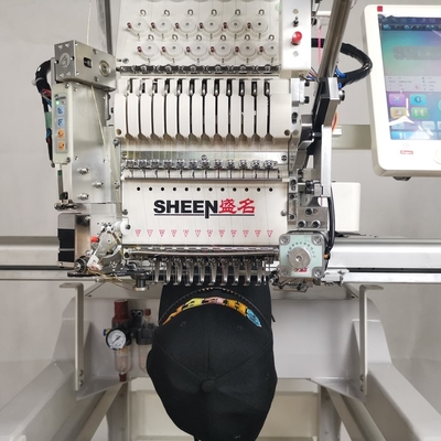 hoog - hoed van de de machine tubulaire T-shirt van het kwaliteits de Enige hoofdborduurwerk